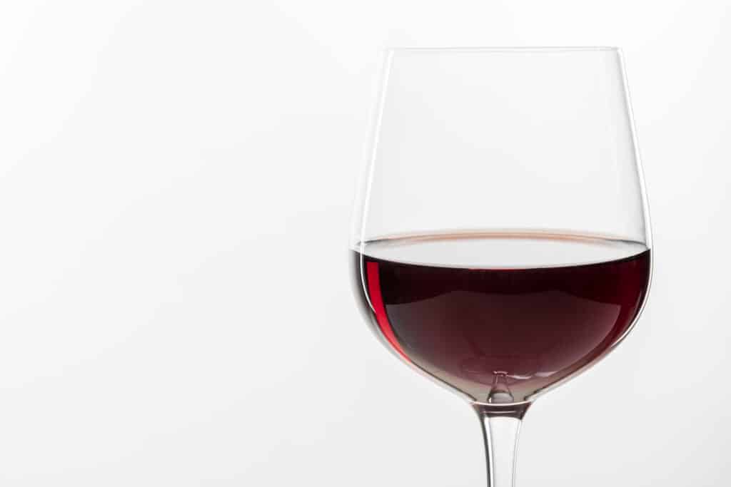 red wine glass white background 1